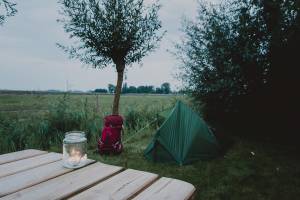 Ruhiger Ort mit freiem Blick über die Felder