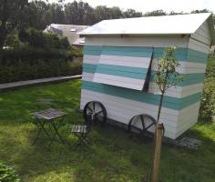 Glamping in einer einzigartigen Strandkabine