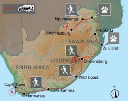 De hoogtepunten van Zuid-Afrika (20 dagen)