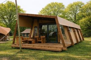 Tribe lodgetent met privé sanitair | 6 pers.