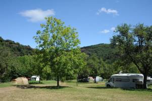 Campingplatz in Vébron, Okzitanien