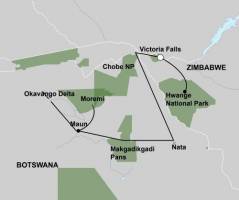 De Wildernis van Botswana & Zimbabwe (17 dagen)