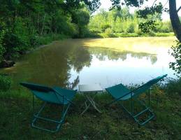 Die Kuppel des Gatinais-Teichs