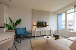 Kurhaus appartement nr. 1 met terras op 2 min van het strand | N