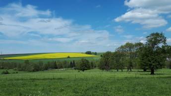 Ruhiger Campingplatz mit weitem Blick.