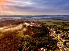Camping auf Schloss Augustusburg im Erzgebirge