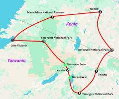 Beleef de migratie van Oost-Afrika (16 dagen) - start Nairobi