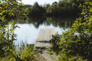 Idyllischer Stellplatz mit Zugang zum See