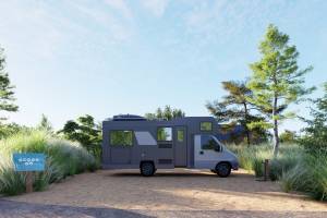 Duinenplaats met water en hottub