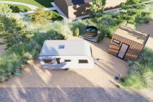 Duinenplaats met privésanitair en hottub