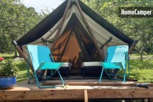 Campingplatz in Saint-Aubin-sur-Gaillon, Normandie