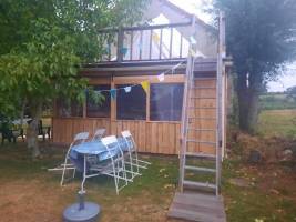 A la bonne heure Glockenzelt auf dem Balkon