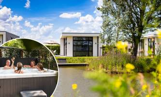 Chalet voor 6 personen met bubbelbad op vakantiepark Westerkogge