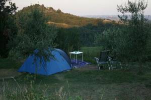 Schöner Blick über die italienischen Hügel