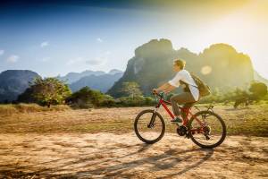 Fietsen & Grotten in Vang Vieng