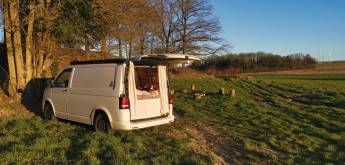 Campingplatz auf dem Land am Chemin de Belle Vue in der Wallonie