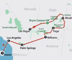 Best of the Canyons & Hawaii (17 dagen)