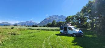 Campingplatz in Aubessagne, Champsaur Valgaudemar, in der Nähe d