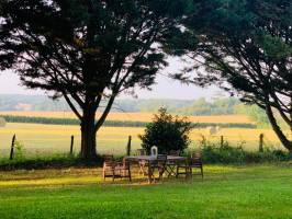 In einer grünen, ruhigen Umgebung