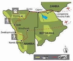 Namibië & Zambezi (17 dagen)