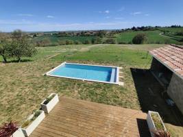 Herrliche Aussicht auf das Lauragais in einer ruhigen Umgebung