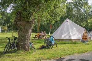 Schattiger Campingplatz in der Nähe von La Loire à Vélo – Sahara