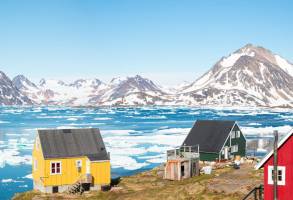 De ijsbergen van Groenland