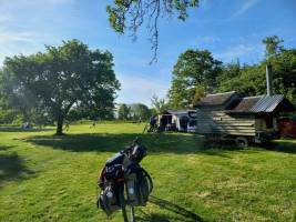 Campingplatz in Domfront, Normandie