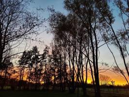 Mini-Campingplatz neben der Eisenbahnlinie Antwerpen - Brüssel z