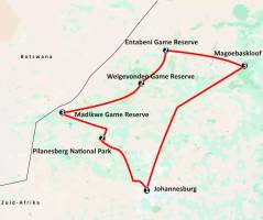 De Big Five Route van Zuid-Afrika (16 dagen)