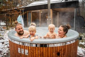 6 pers. wellness deluxe bungalow met hottub