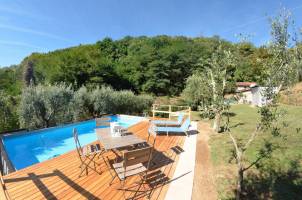 Vakantiehuis in Fiano met zwembad, in Toscane.