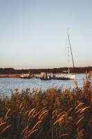 Winziges winziges Hausboot in Zeeland, Veerse Meer