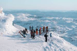 Met de Gaustabanen naar de winterse top