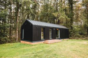 2-Personen-Hütte mit Blick auf den Wald im Ferienpark Wilsumer B
