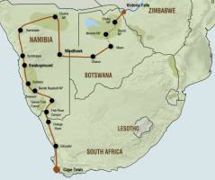 Kampeersafari van Victoria Falls naar Kaapstad (23 dagen)