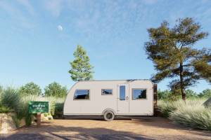 Duinenplaats Large met privésanitair