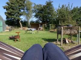 Grüne Paradiesoase für Radfahrer