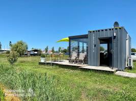 Duurzame vakantiewoning in Warns met privé terras
