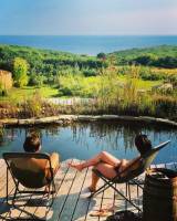Campingplatz in Plogoff, Bretagne
