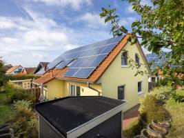 Windflüchter links mit Sauna