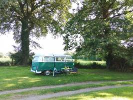 Campingplatz in Elven, Bretagne
