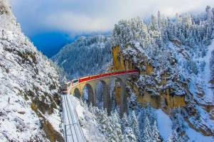 Treinreis Winters Zwitserland