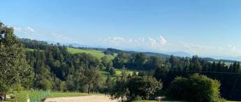 Camping mit Huhn im Allgäu
